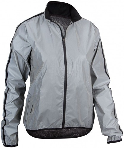 Women's running jacket AVENTO Reflective 74RB ZIL 42 Silver image 1