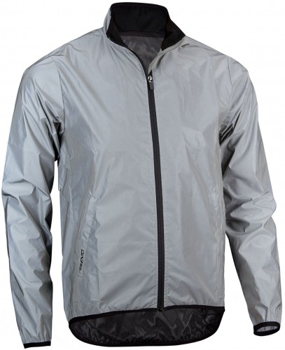 Men's running  jacket AVENTO Reflective 74RC ZIL XXL Silver image 1