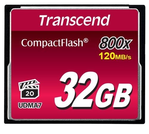 Transcend CompactFlash 800x 32GB image 1