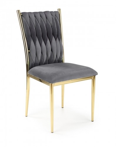 Halmar K436 chair color: grey / gold image 1