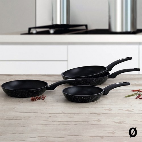 Non-stick frying pan Quid Estelar Black Metal image 1