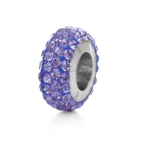 Ladies'Beads Folli Follie 3P0F024V Purple (1 cm) image 1