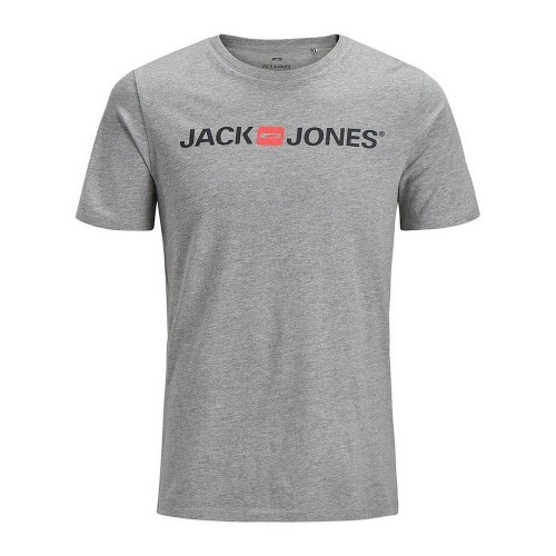 Vīriešu Krekls ar Īsām Piedurknēm JJECORP LOGO TEE SS Jack & Jones 12137126 Pelēks image 1