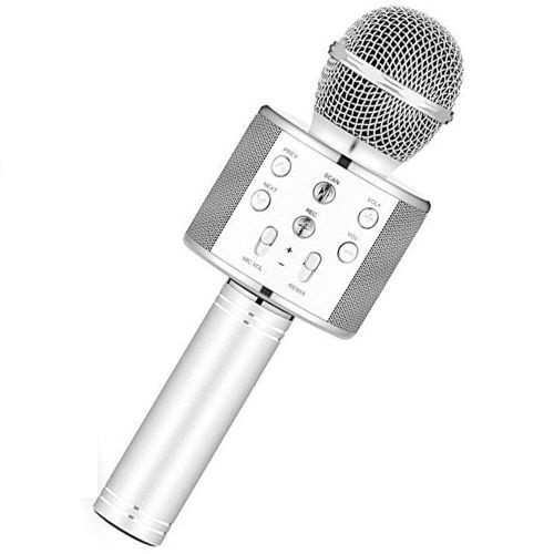 Blackmoon (8997) Wireless Karaoke Microphone Bluetooth 4.0 (Silver) image 1