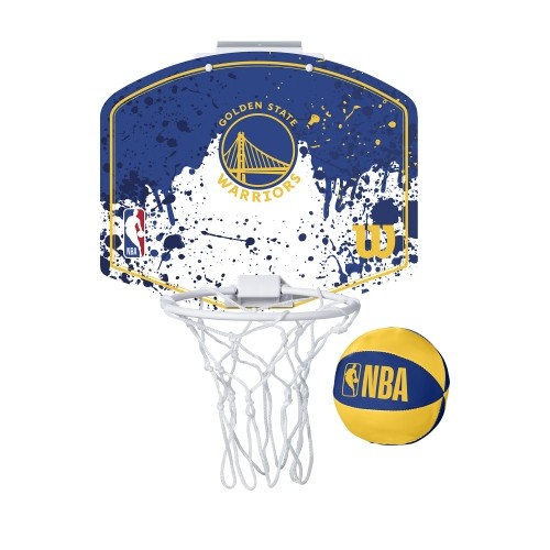 Wilson Basketbola groza komplekts NBA MINI-HOOP  GS WARRIORS image 1