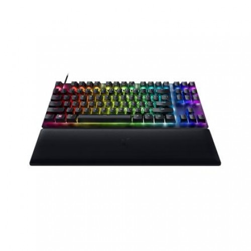 Razer Huntsman V2 Tenkeyless, Optical Gaming Keyboard, RGB LED light, US, Black, Wired, Clicky Purple Switch image 1