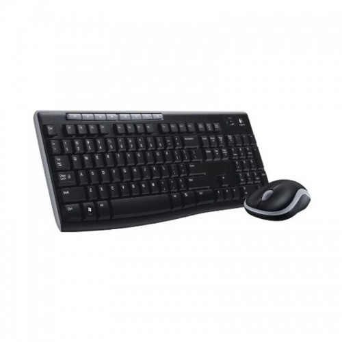 Klaviatūra un Optiskā Datorpele Logitech 920-004513 2,4 GHz Melns Bezvadu image 1