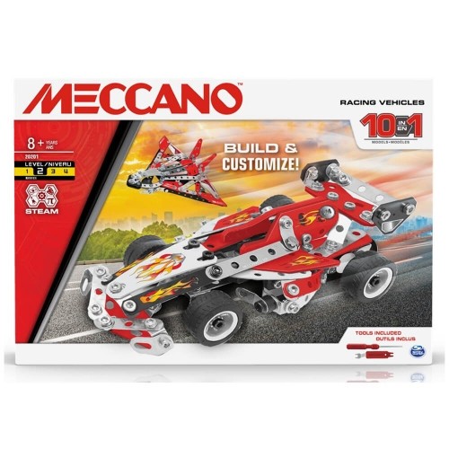 MECCANO constructor 10in1 Racing Vehicles, 225pcs., 6060104 image 1