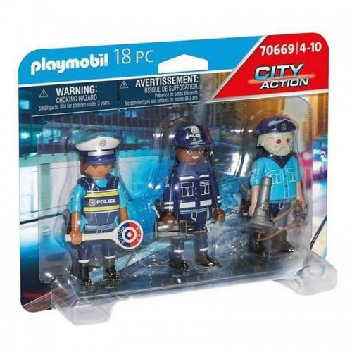 Playset  City Action Police Figures Set Playmobil 70669 (18 pcs) image 1