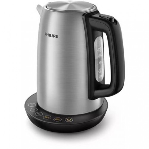 Philips Kettle HD9359/90 Electric, 2200 W, 1.7 L, Stainless steel/Plastic, 360° rotational base, Grey image 1