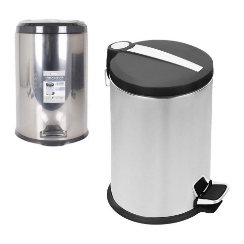 Waste bin Confortime Silver 20 L (29 x 29 x 44 cm) image 1