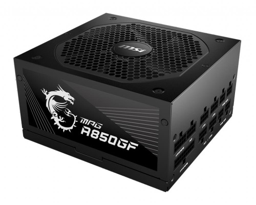 Power Supply|MSI|850 Watts|Efficiency 80 PLUS GOLD|PFC Active|MPGA850GF image 1