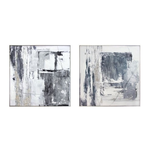Glezna DKD Home Decor Abstrakts (2 pcs) (80 x 3 x 80 cm) image 1