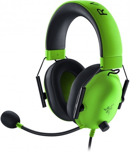 Razer наушники+ микрофонBlackShark V2 X, green image 1