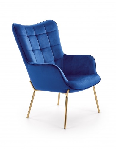 Halmar CASTEL 2 l. chair, color: dark blue image 1