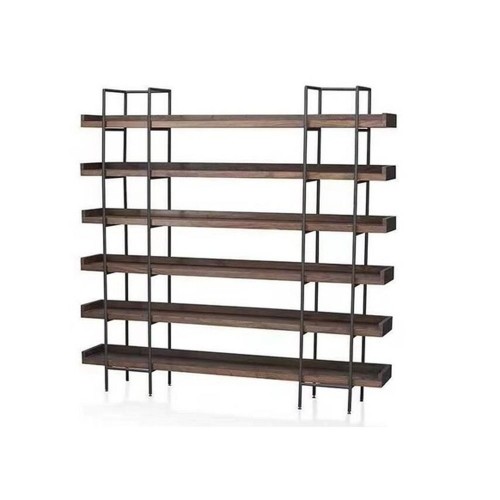 Shelves DKD Home Decor Brown Black Wood Metal Iron 200 x 38 x 230 cm image 1