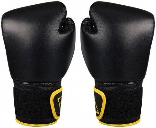 Boxing gloves AVENTO 41BO 12oz black PU leather image 1