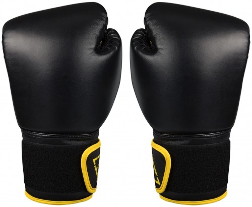 Boxing gloves AVENTO 41BP 14oz black PU leather image 1