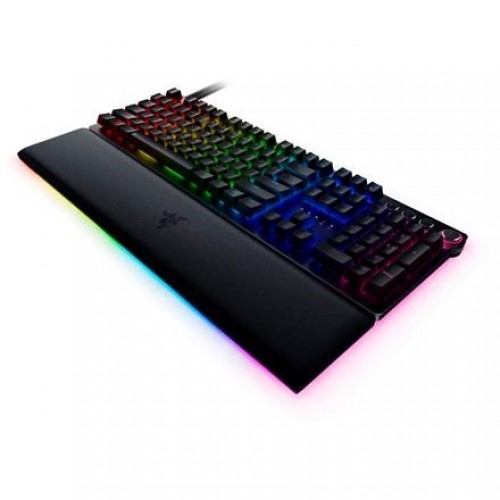 Razer Huntsman V2 Optical Gaming Keyboard RGB LED light, QWERTY US International, Wired, Black, Linear Red Switch, Numeric keypad image 1