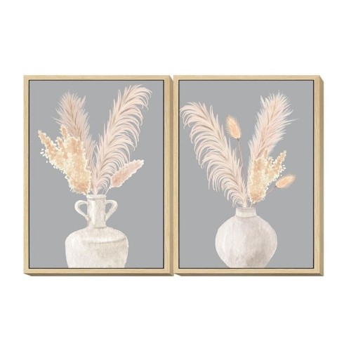 Painting DKD Home Decor Vase 50 x 4 x 70 cm Shabby Chic (2 Units) image 1