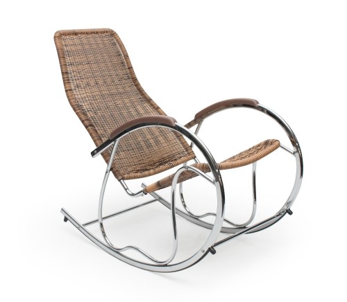 Halmar BEN rocking chair color: brown mix image 1