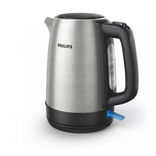 Philips Daily Collection Kettle HD9350/90 Electric, 2200 W, 1.7 L, Stainless steel, 360° rotational base, Stainless steel image 1