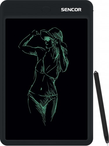 Digital LCD writing and drawing tablet 10" Sencor SXP030BK image 1
