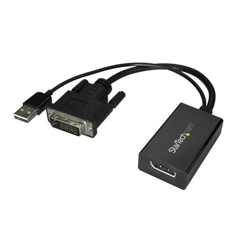 DisplayPort to DVI Adapter Startech DVI2DP2              Black image 1
