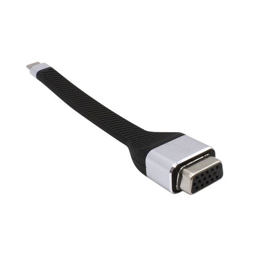 USB C to VGA Adapter i-Tec C31FLATVGA60HZ       FHD Flexible Black image 1
