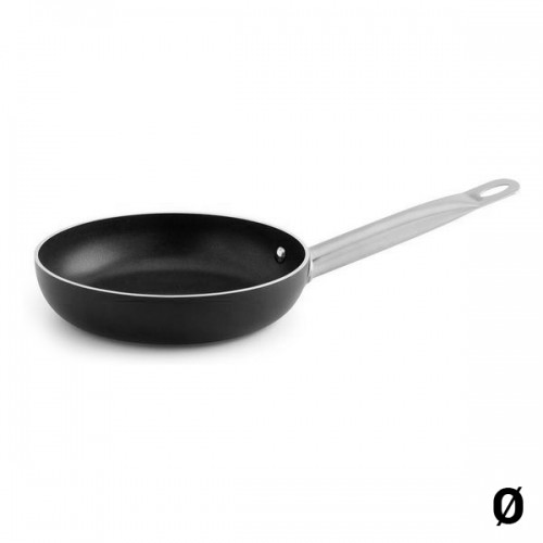 Non-stick frying pan Quid Pro Chef Black Metal Steel image 1