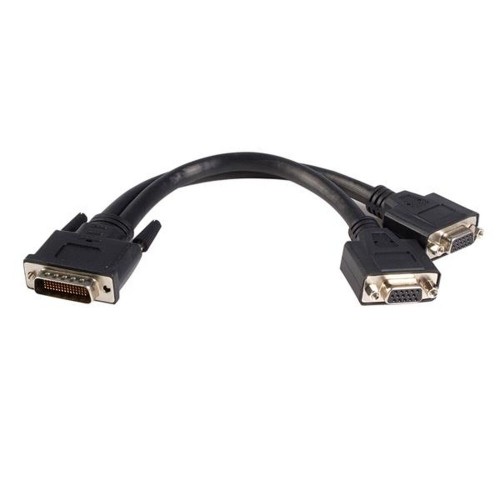 DMS-59 to VGA Cable Startech DMSVGAVGA1           Black 0,2 m image 1