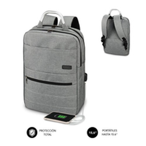Рюкзак для ноутбука и планшета с USB-выходом Subblim MOCHILA ELITE AIRPADDING 15.6'' GREY image 1