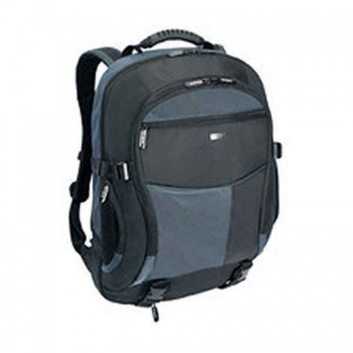 Laptop Backpack Targus TCB001EU 18" Blue Black Multicolour Black/Blue image 1