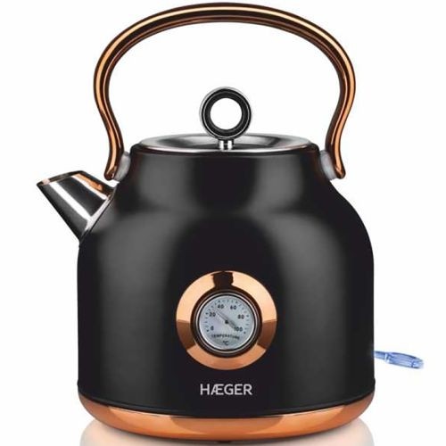 Haeger EK-22B.024A  Art Deco Electric kettle with thermometer1.7L 2200W image 1