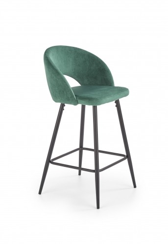 Halmar H96 bar stool. color: dark green image 1