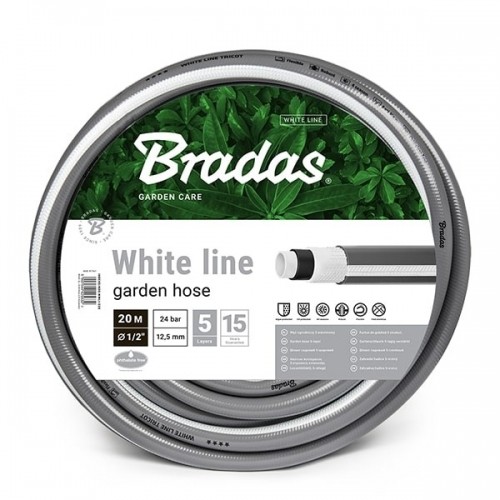 Bradas Шланг садовый WHITE LINE 5/8'-30 m, серый image 1