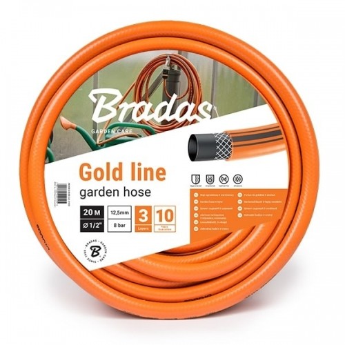 Bradas Шланг садовый GOLD LINE 3/4'-30m, оранжевый image 1