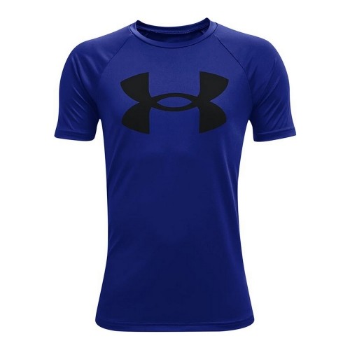 Men’s Short Sleeve T-Shirt Under Armour Tech Big Logo Blue image 1