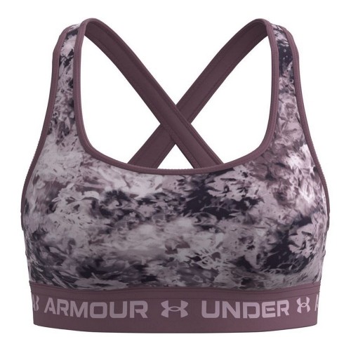 Sports Bra Under Armour Mid Crossback Brown image 1