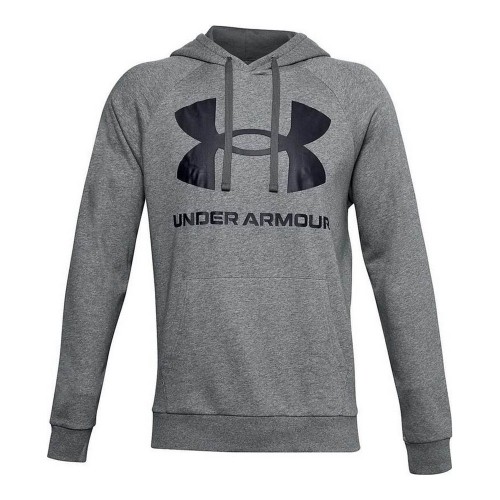 Sporta Krekls ar Kapuci Under Armour Fleece Rival Tumši pelēks image 1