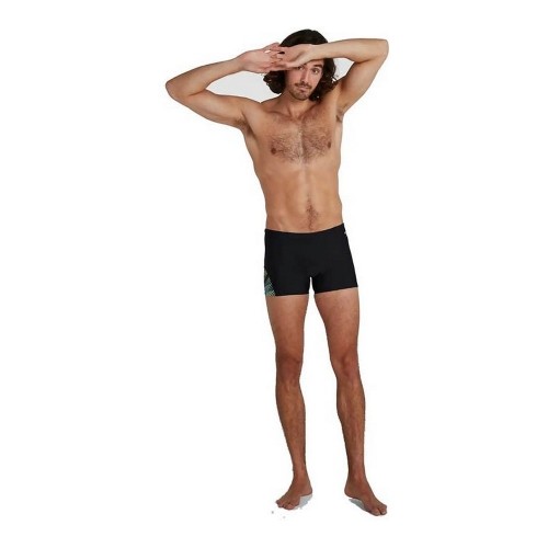 Плавки мужские Speedo Allover V-Cut Aquashort Чёрный image 1