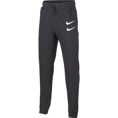 Длинные спортивные штаны Nike Swoosh дети Чёрный image 1