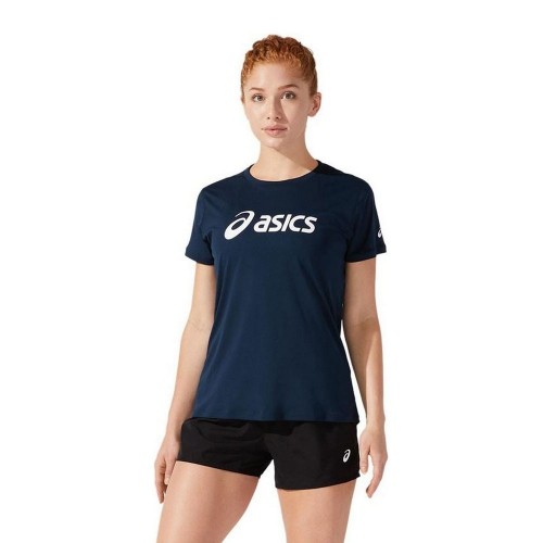 Women’s Short Sleeve T-Shirt Asics Core Navy Blue image 1