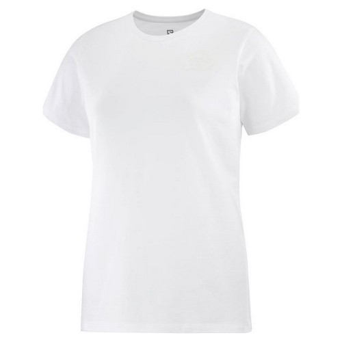 Women’s Short Sleeve T-Shirt Salomon Small Logo White image 1