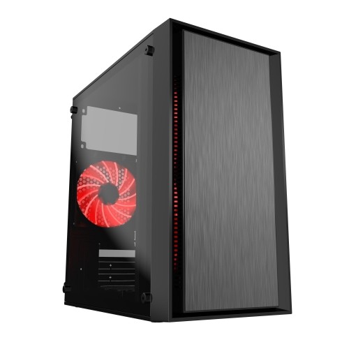 CAJA PC GEMBIRD CCC-FORNAX-960R GAMING DESIGN PC CASE 3 X 12 CM VENTILADORES ROJOS image 1