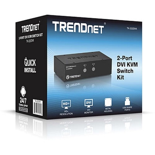 Переключатели KVM Trendnet TK-222DVK image 1