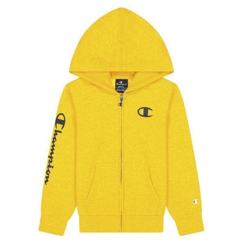 Children's Sports Jacket Champion Full Zip Logo Yellow image 1