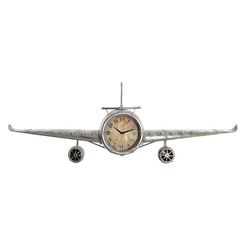 Настенное часы DKD Home Decor Самолет Металл Стеклянный (141 x 20 x 46.5 cm) image 1