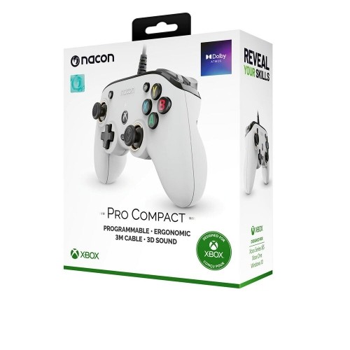 Videogame console joystick Nacon XBXPROCOMPACTWHITE image 1