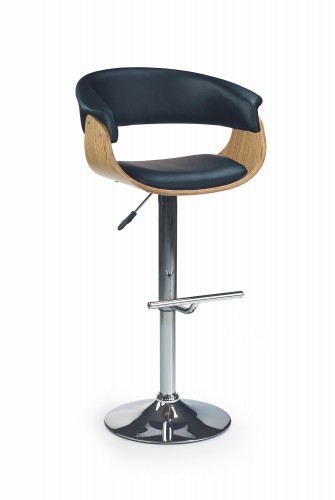 Halmar H45 bar stool color: light oak/black image 1